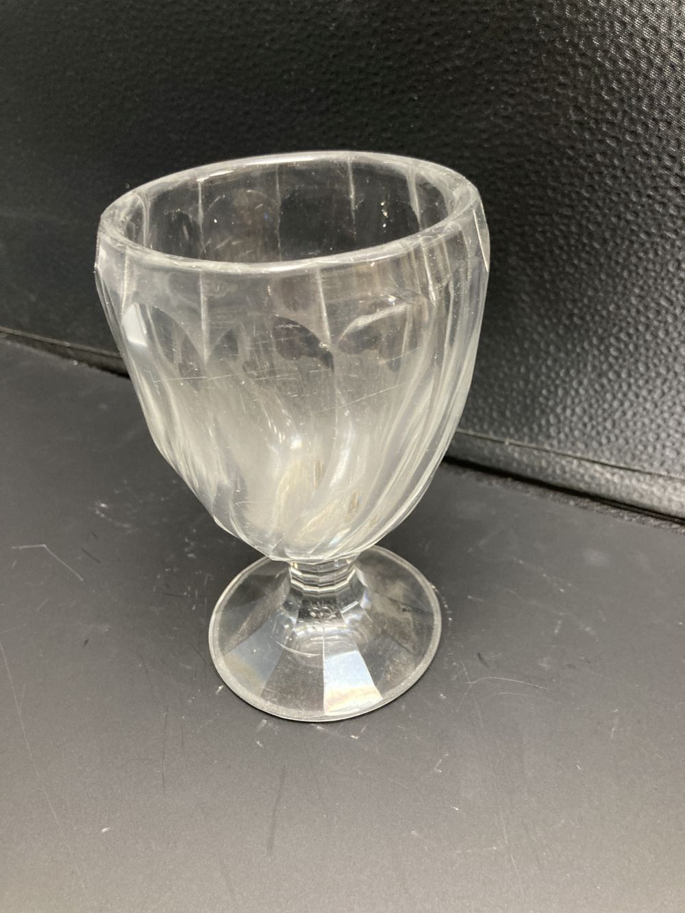 A cut sweetmeat glass, c.1780, 15cm